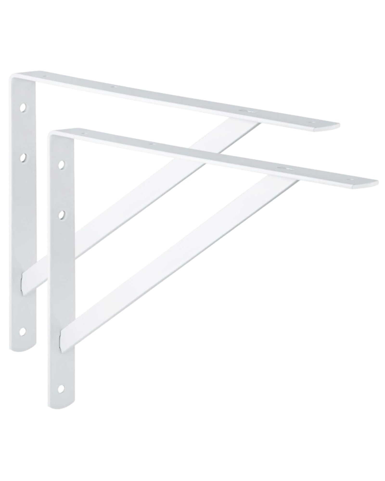 10 Soportes De Pared De Acero Para Estantes - Carga Pesada Hasta 300 Kg Por Nivel - Regulables