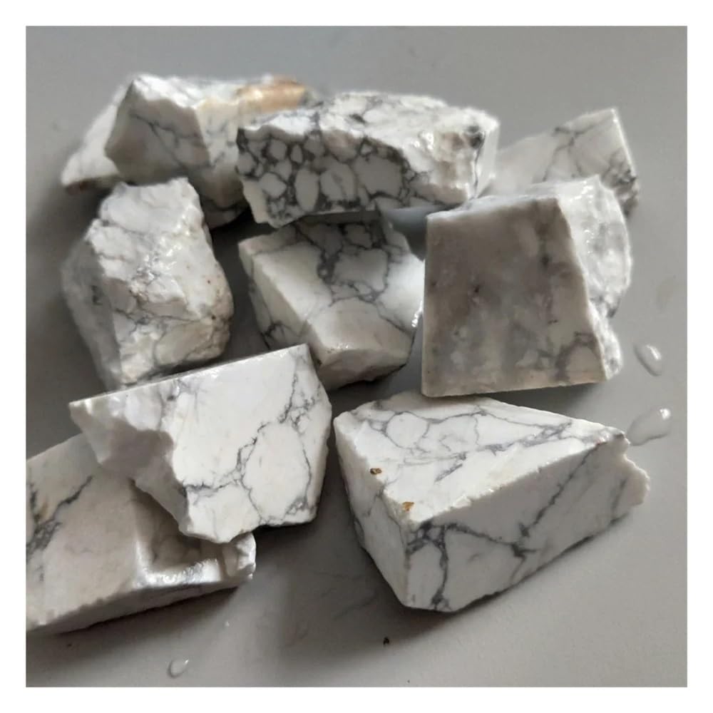 Piedra de cristal blanco magnesita natural de 100 g para decoracion hogareña