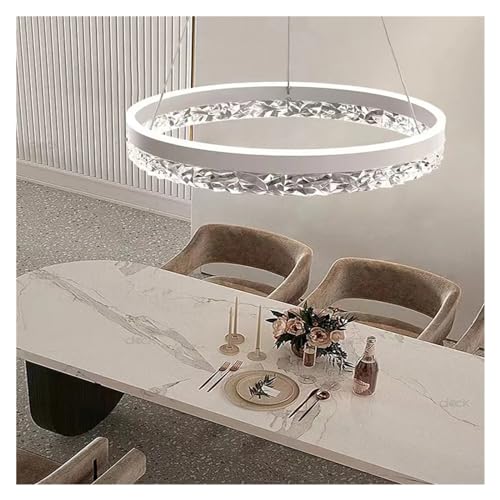 Chandelier Lampe à LED suspendu anneau minimaliste pour chambre