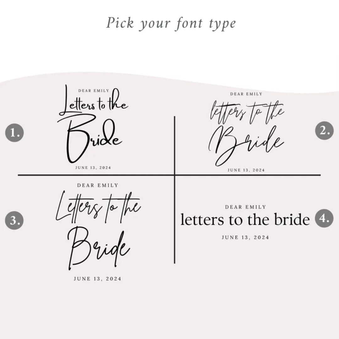 Amazon.com: Letters To The Bride Book - Personalized Letters to