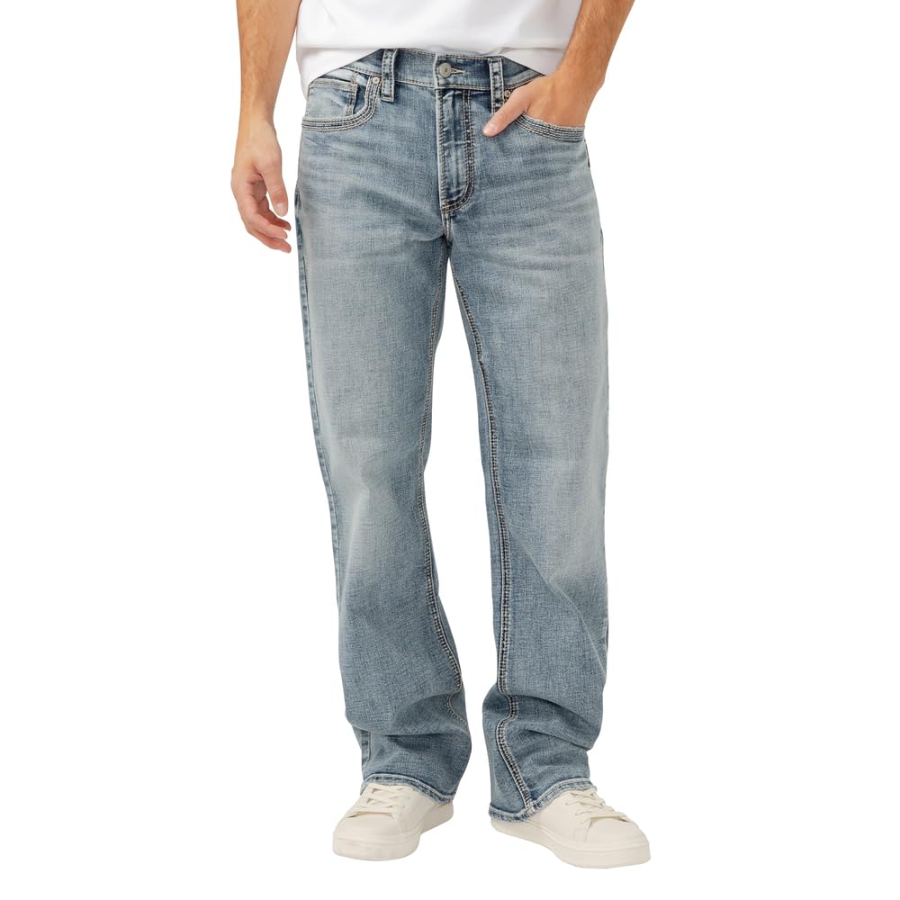 Silver Jeans Co. Men's Zac Relaxed Fit Straight Leg Jean - Legacy
