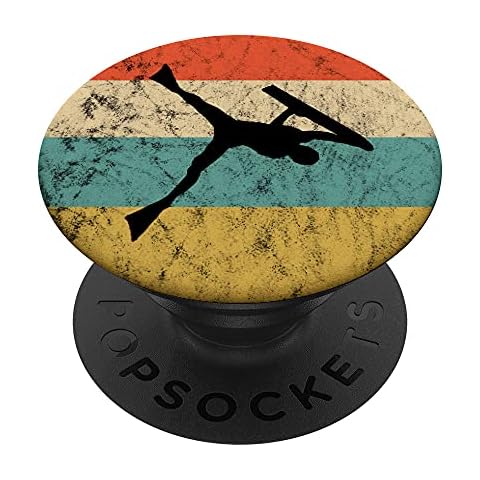 Bodyboard Surfing Vintage Retro Sunset Boarding Bodyboarder PopSockets Swappable PopGrip Cover