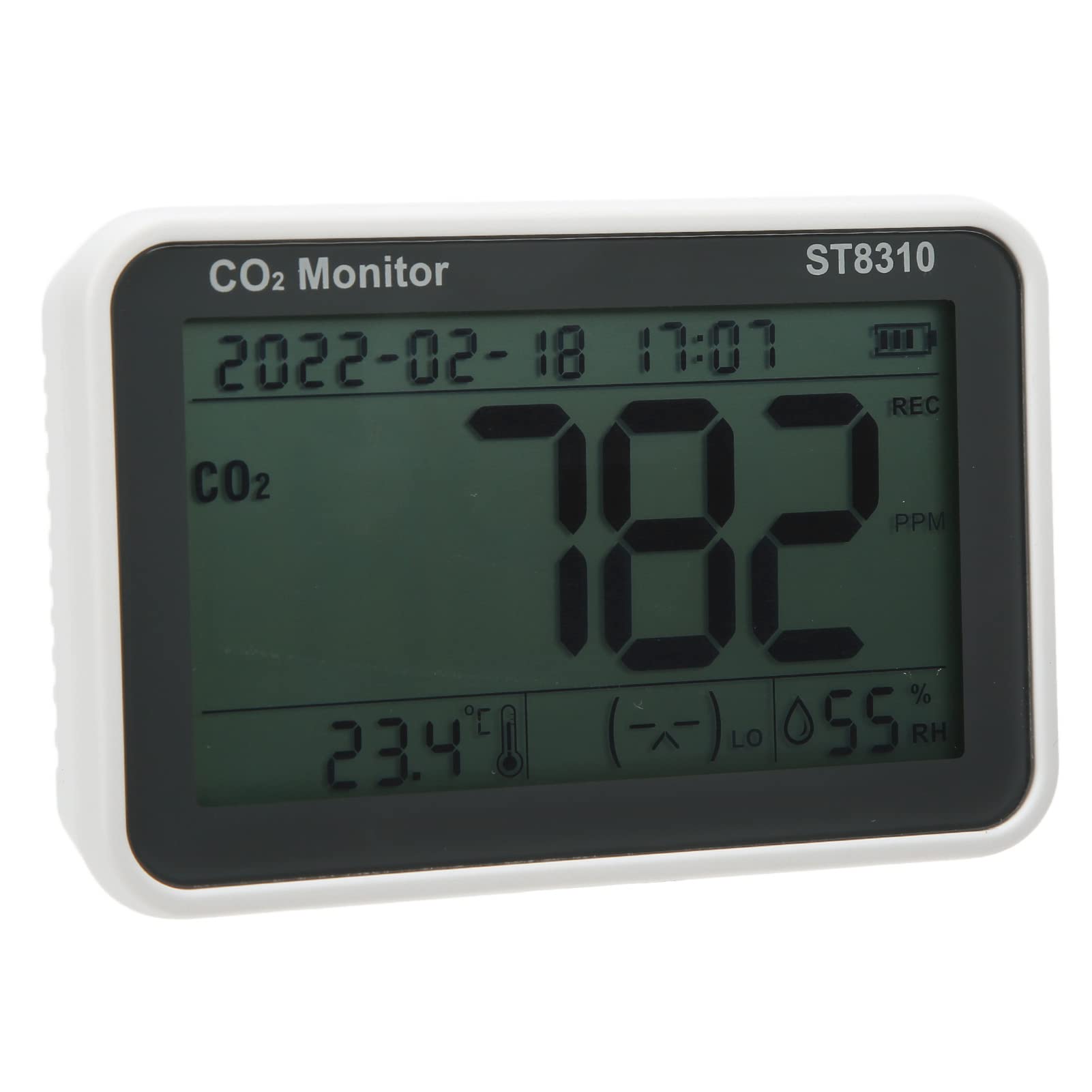 ViaGasaFamido Luftqualitätsmonitor LCD CO2-Detektor Te