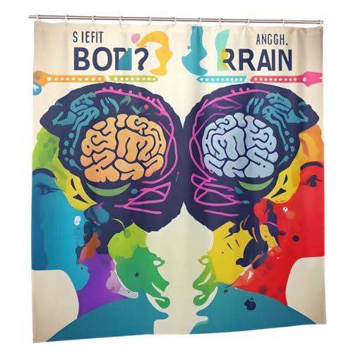 Rideau de douche en polyester 183x183 cm avec 12 œillets antirouille