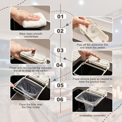 Colador plegable de metal y plástico para fregadero miniatura 4