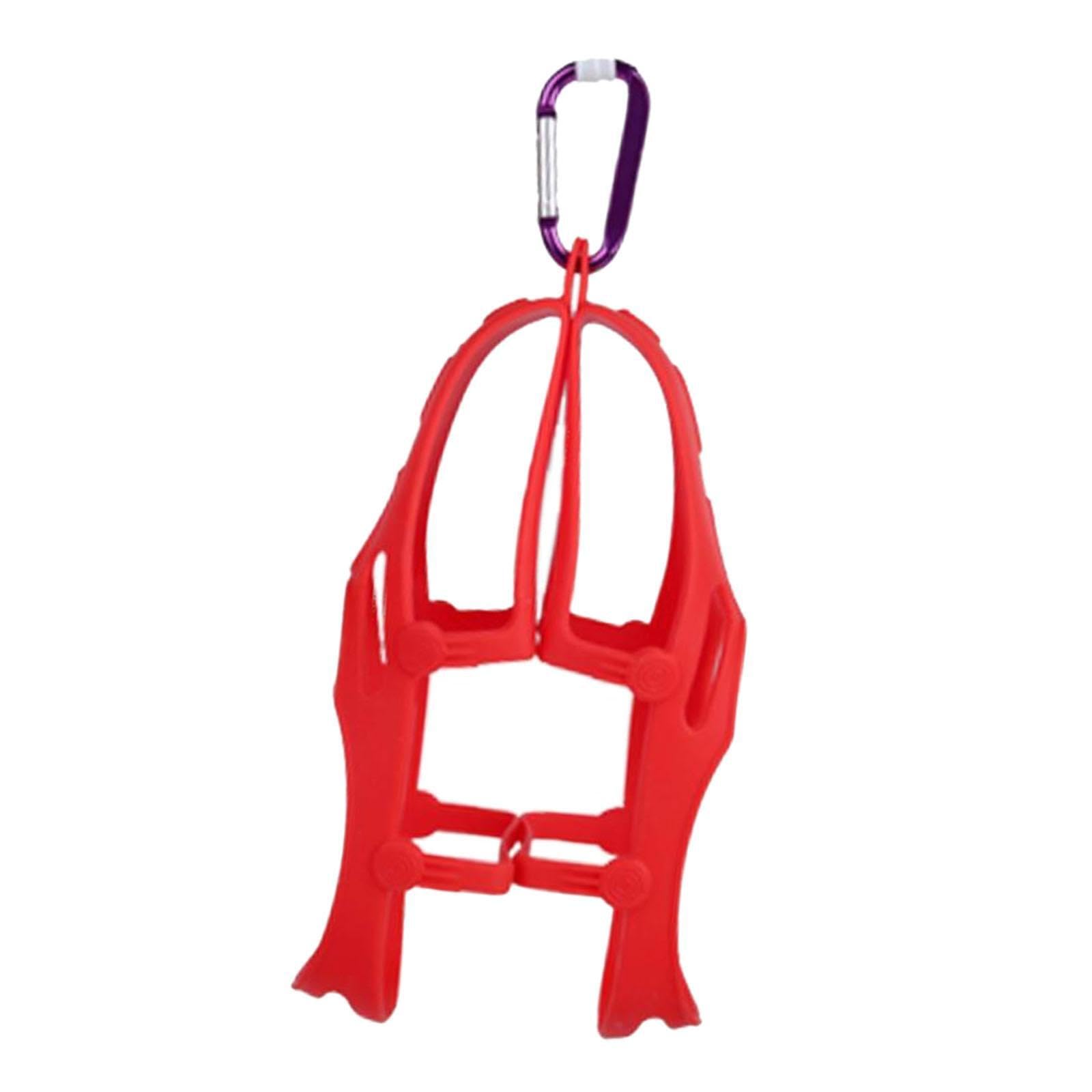 YIXANNX Efficient Sneakers Hanger Drying Shoes Quickly While Saving Precious Storage Space While Traveling Shoes Drying Rack Made Of Silicone Space Saver, Red, L/XL