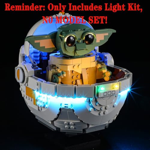 MENZAVA LED Light Set Compatible with Lego 75403 Grogu with Hover Pram Building Blocks Model - Model Set NOT Included by MENZAVA - Used condition - Image 5