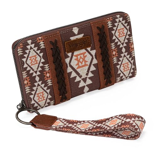 Image of X Wrangler Wristlet Western Wallet Boho Aztec Credit Card Holder for Women