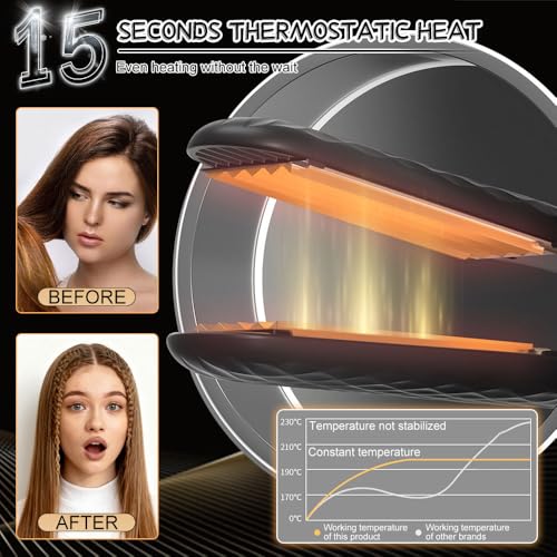 Fer à gaufrer les cheveux pour coiffure volumineuse
