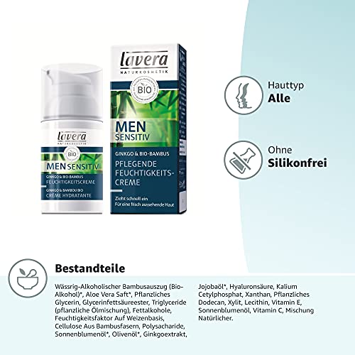 lavera Men Sensitiv Nourishing Moisturising Cream, 30 ml - Image 6
