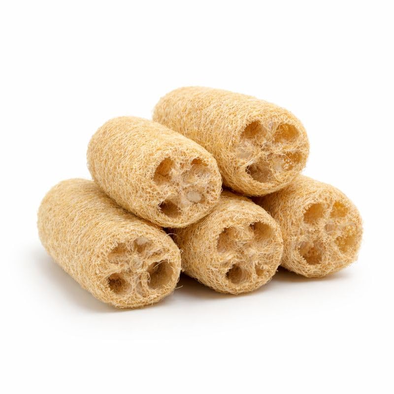Natural Loofah Body Scrubber | 100% Organic & Eco-Friendly Bath Sponge | Deep Exfoliation for Glowing Skin | Plastic-Free & Biodegradable | Pack of 5-image-44