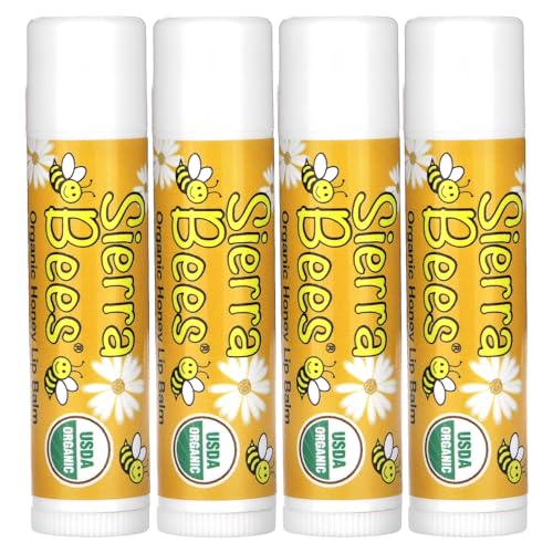 Sierra Bees Organic Lip Balms, Honey, 4 Pack, 0.15 oz (4.25 g) Each image 5