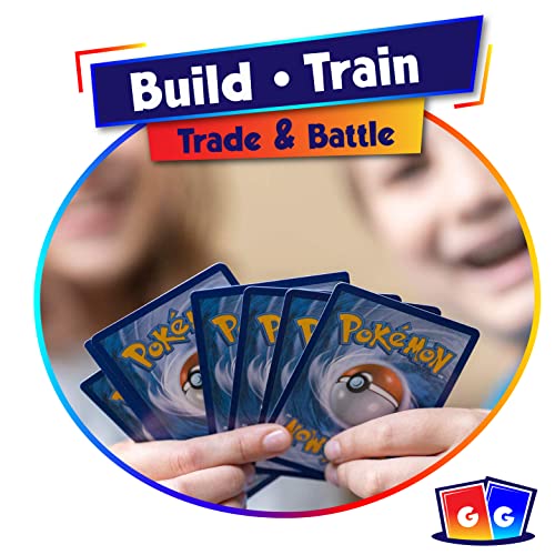 Holo Rare Card Bundle | 100 Cards | Bonus 5 Rare & Plus 2 Holo Rares And 3 Reverse Foil Cards | Gg Deck Box Compatible With Pokemon Cards #TOP4