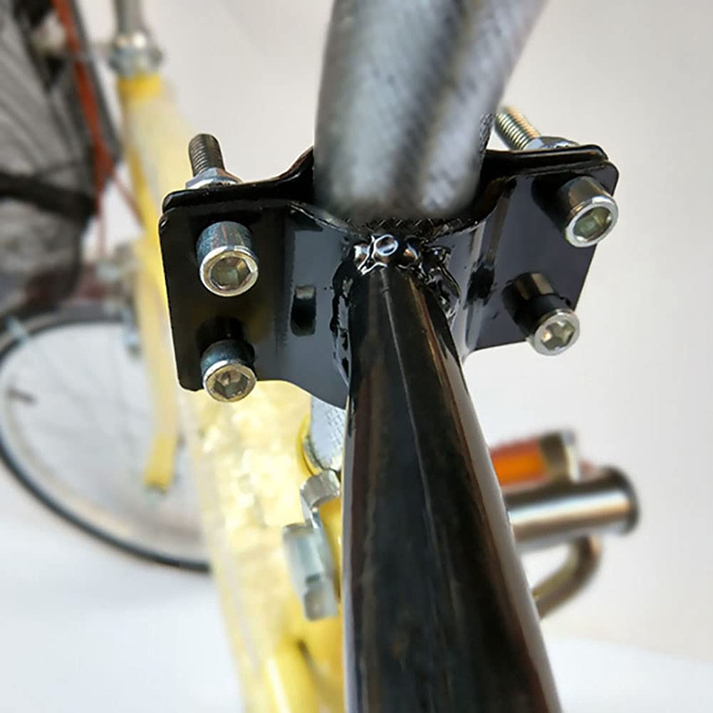 SUN-J Barra de equilibrio para bicicleta, herramienta de aprendizaje para niños, metal, negro