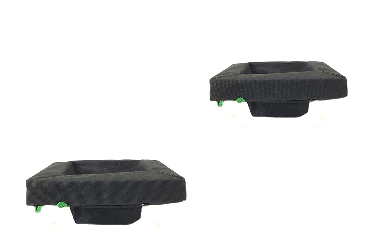 PondH2o 35cm (14 Inch) Square Floating Aquatic Water Garden Pond Planter Baskets, Floatable Aquatic Plant Flower Islands for Ponds and Water Features | Value 2 Pack
