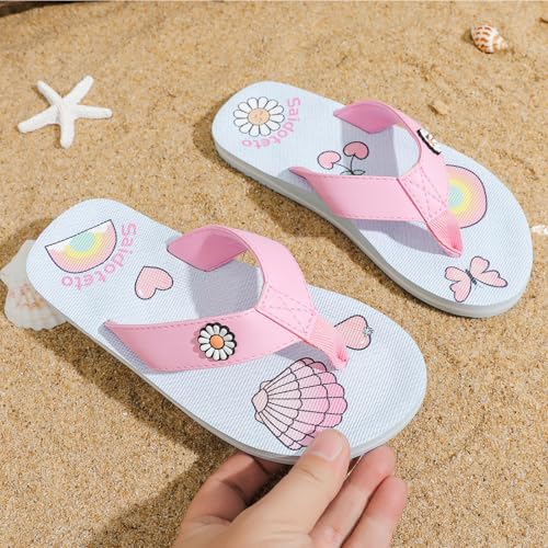 Image of Saidoteto Boys Girls Flip Flops Child Summer Slip-on Thong Sandals Beach Pool Water Shoes(Little /Big Kid)
