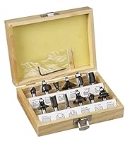 kwb 12-tlg. Fräsersatz Ø 8 mm, hartmetallbestückt mit präzisem Spannschaft und optimierter Schneidengeometrie für ein exaktes Fräsbild