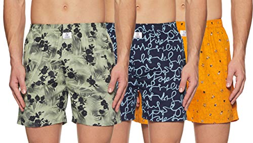 Image of Longies Men's Cotton Printed Regular Boxer Shorts