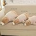 MMTTAO Stuffed Polar Bear Animal Plush Toy 20 Inch Large Brown Sleeping Bear Animal Stuff Soft Plushies Cute Dolls Collection Huggable Throw Pillow Cushion Gifts for Kids Children Boys Girls, 20Inches