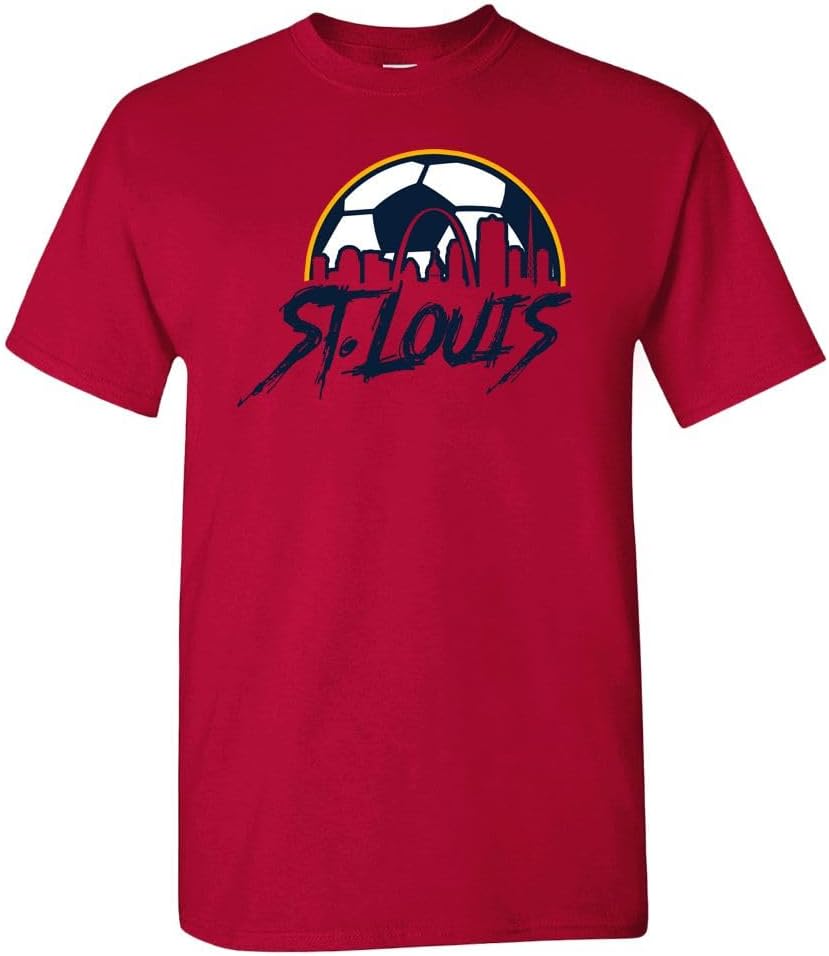 Xtreme Apparrel Team City Skyline Men's T-Shirt for Soccer Fans