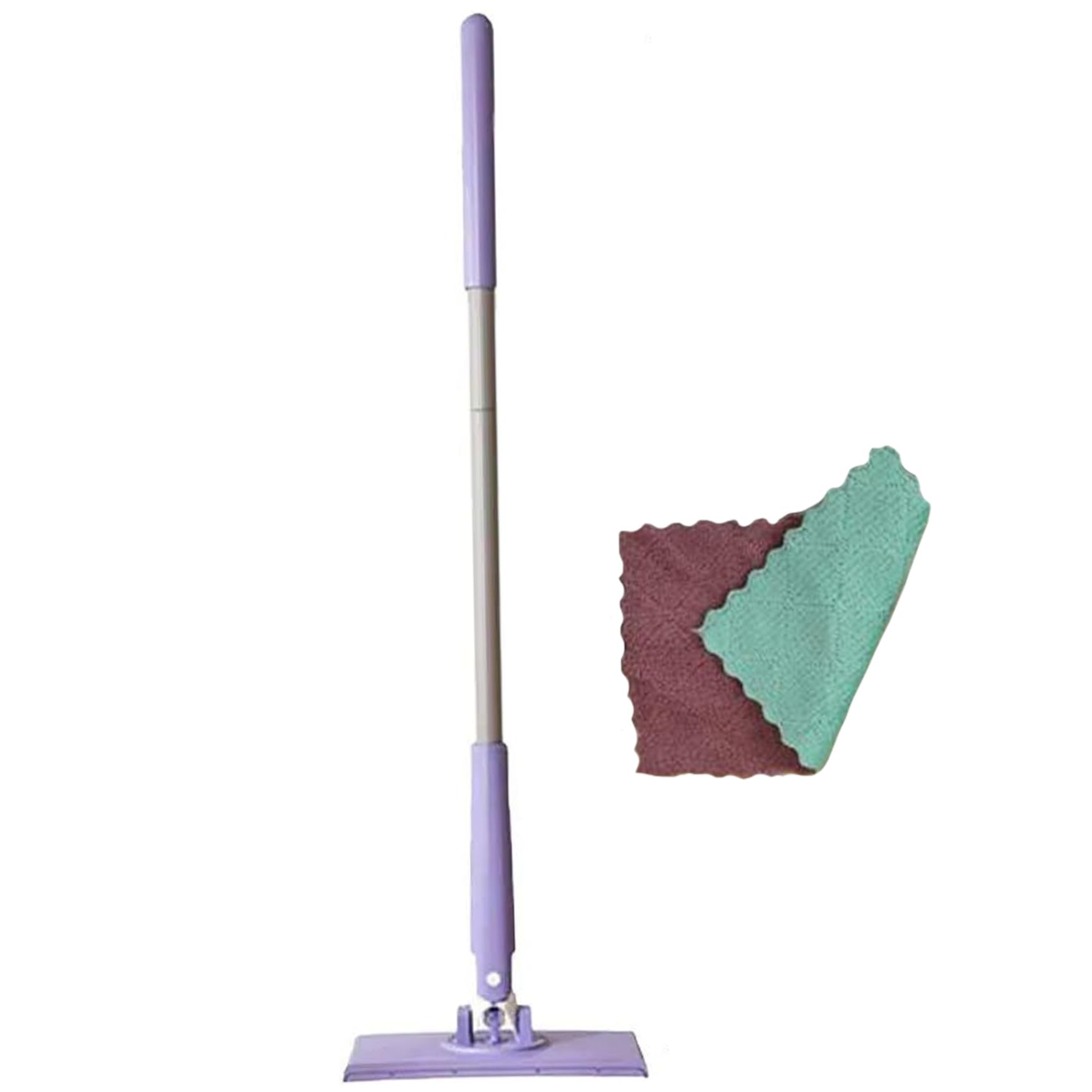 Mini Mop Lavapavimenti Automatico Mop, Mini Mop con Rotazione a 360°, Lavapavimenti a Mani Libere con Asciugamani, Kit di Lavaggio a Secco sospeso/424