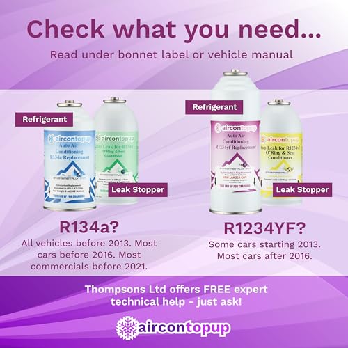 Car Aircon R1234yf Compatible Refrigerant x1 + Leak Sealer x1 - Image 4