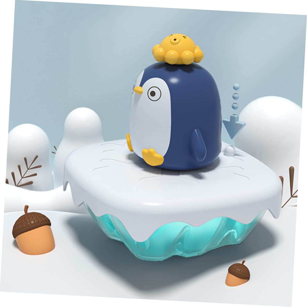Juguete de Baño para Niños Forma de Pingüino Que Rocía Agua, Fabricado en Abs, Adecuado para Bebés y Niños Pequeños Hora del Baño