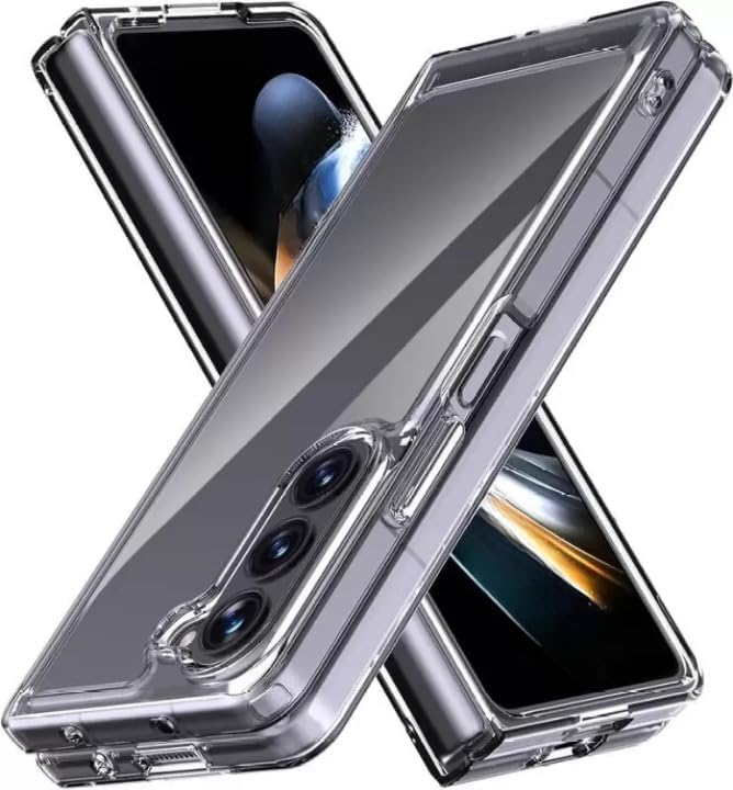 Image of Case Creation Brand - Mobile Cover for Samsung Galaxy Z Fold 5 (Soft & Flexible Back Case), Transparent