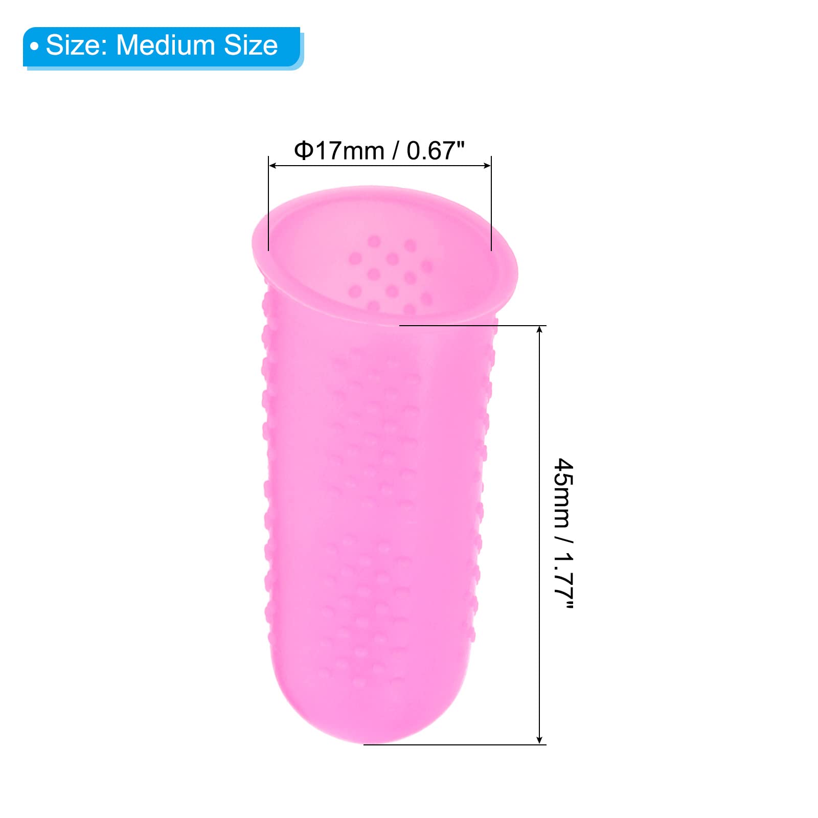 PATIKIL 0.67 Inch Rubber Finger Tips - Image 2