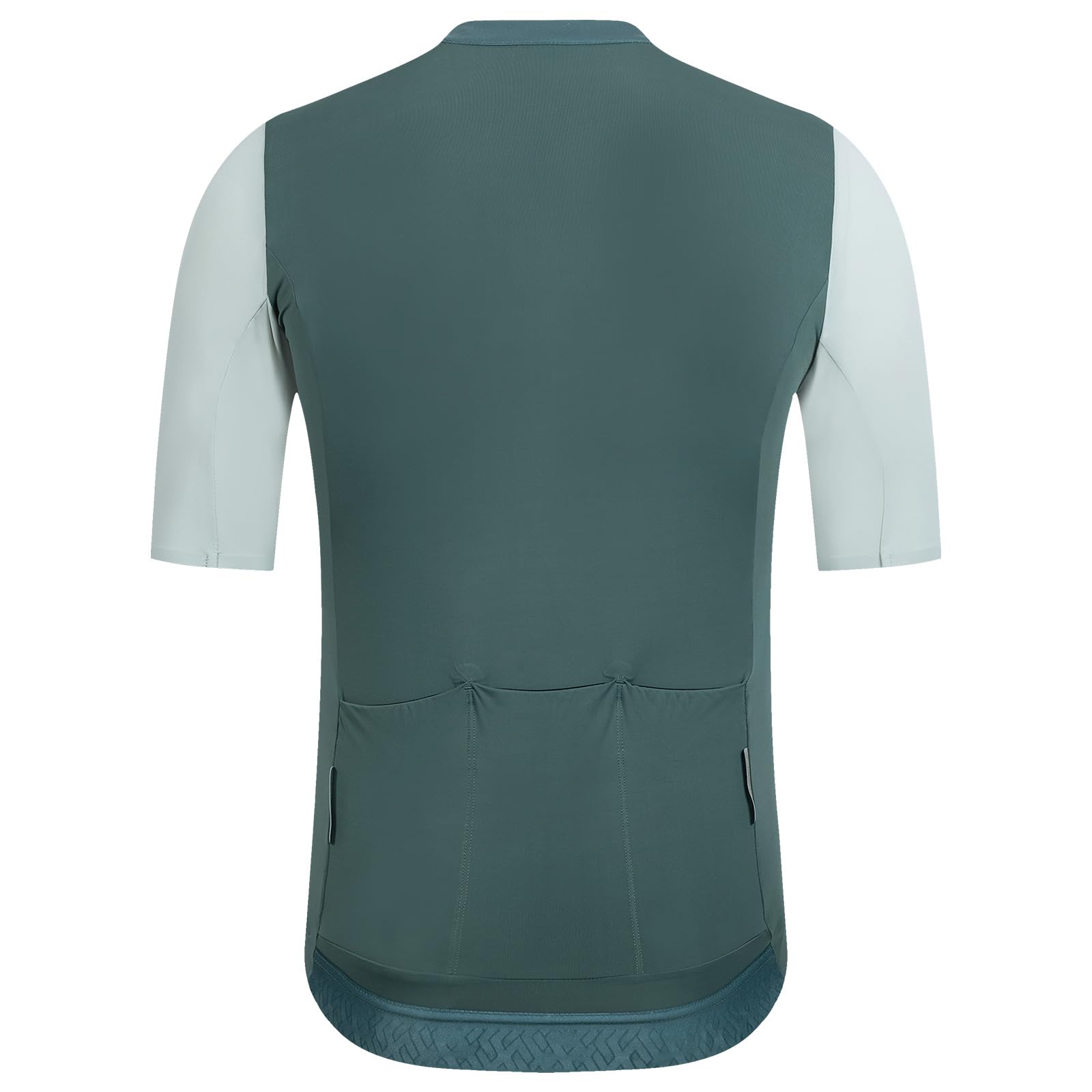 Santic Herren Radtrikot Kurzarm Tops Pro Rennrad Shirt Full Zipper UPF 50+ Fahrradtrikot mit Taschen