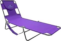 Vista 16 de Ostrich Silla de Salón de Playa, Silla de Tumbona Plegable y Reclinable para Exteriores, Azul - Silla Reclinable Ajustable Portátil para Césped