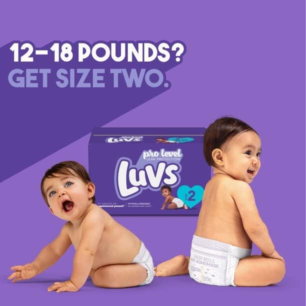 Luvs with Size 2 Ultra Leakguards Diapers, 40 count per pack - 2 per case.2