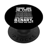 Binary Coding 10 Types of People Programmer Binary Code PopSockets Adhesive PopGrip