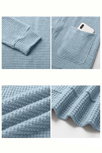 Image of STYLEWORD Women's Fashion Cardigan Sweater Lightweight Open Front Long Casual Beach Kimonos Outfits with Pockets