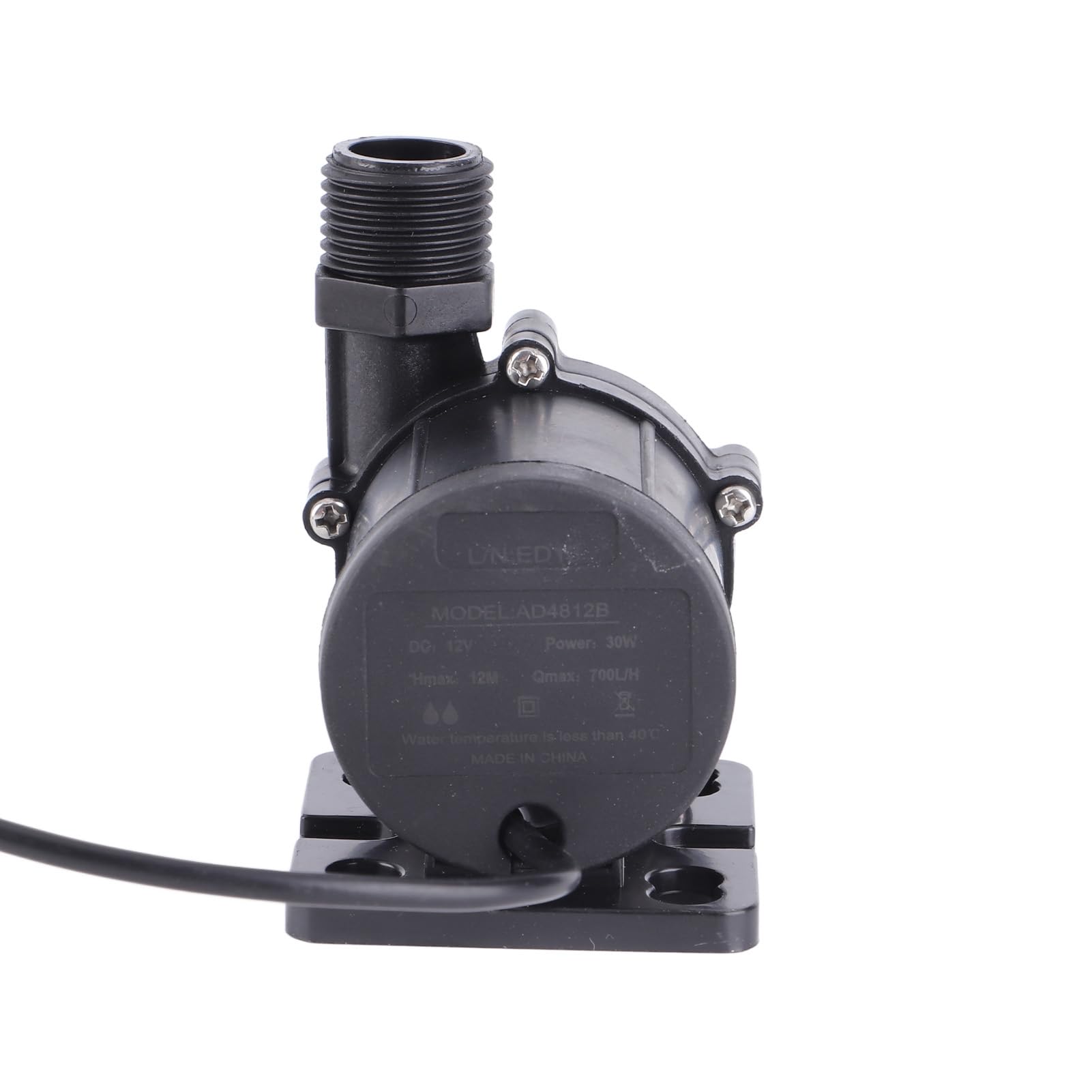 DC12V 30W 13L/min 12m Pompe de Surpression Pompe à Eau à Membrane Auto-amorçante Boîtier ABS Moteur en Cuivre
