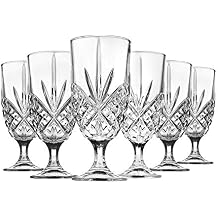 Godinger Iced Tea Beverage Glasses Cups, Dublin - 16 oz, Set of 6