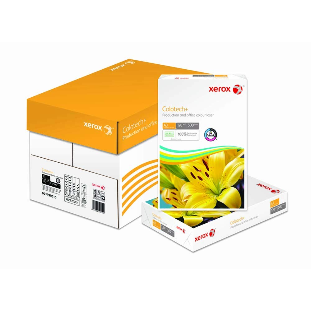 Xerox Colotech+ - Papier de qualité supérieure Blanc 120 g/m² A3 - Ramette de 500 feuilles