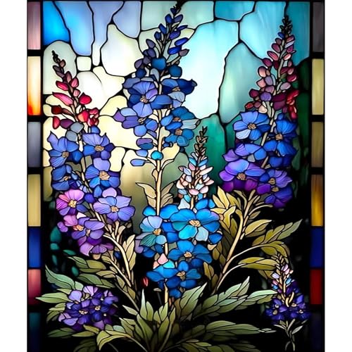 JATOK Paint by Numbers Kit for Adults Beginners, Flowers DIY Easy Acrylic Oil Painting by Numbers on Canvas, Paint-by-Numbers Drawing Kits for Gift Home Wall Decor Without Frame 16x20in