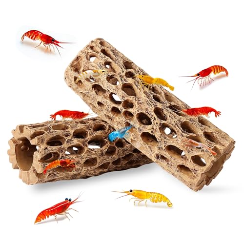 Hygger CO2 6&ldquo; Resin Cholla Wood Aquarium D&eacute;cor Wood- Realistic Shrimp Hideout & Climbing Toy...