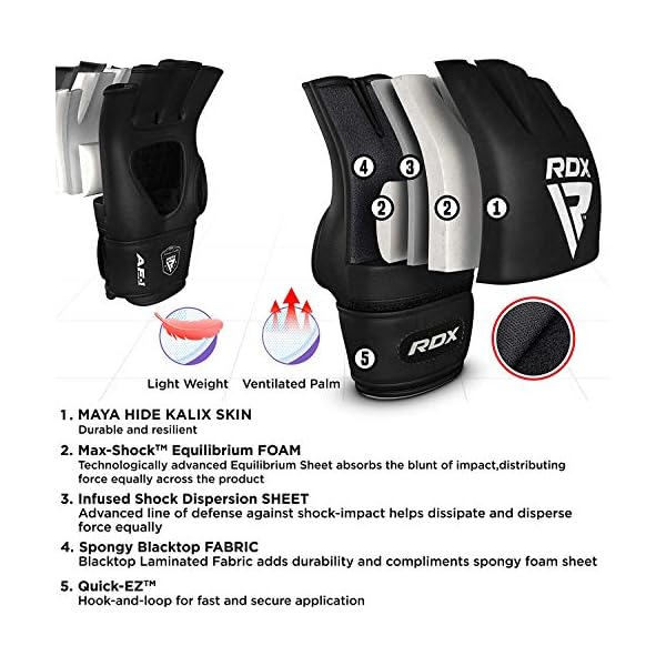 RDX-MMA-Gloves-for-Martial-Arts-Grappling-Training-D-Cut-Open-Palm-Maya-Hide-Leather-Sparring-Mitts-Good-for-Muay-Thai-Kickboxing-Cage-Fighting-Combat-Sports-and-Punching-Bag RDX MMA Gloves for Martial Arts Grappling Training, D. Cut Open Palm Maya Hide Leather Sparring Mitts, Good for Muay Thai, Kickboxing, Cage Fighting, Combat Sports and Punching Bag