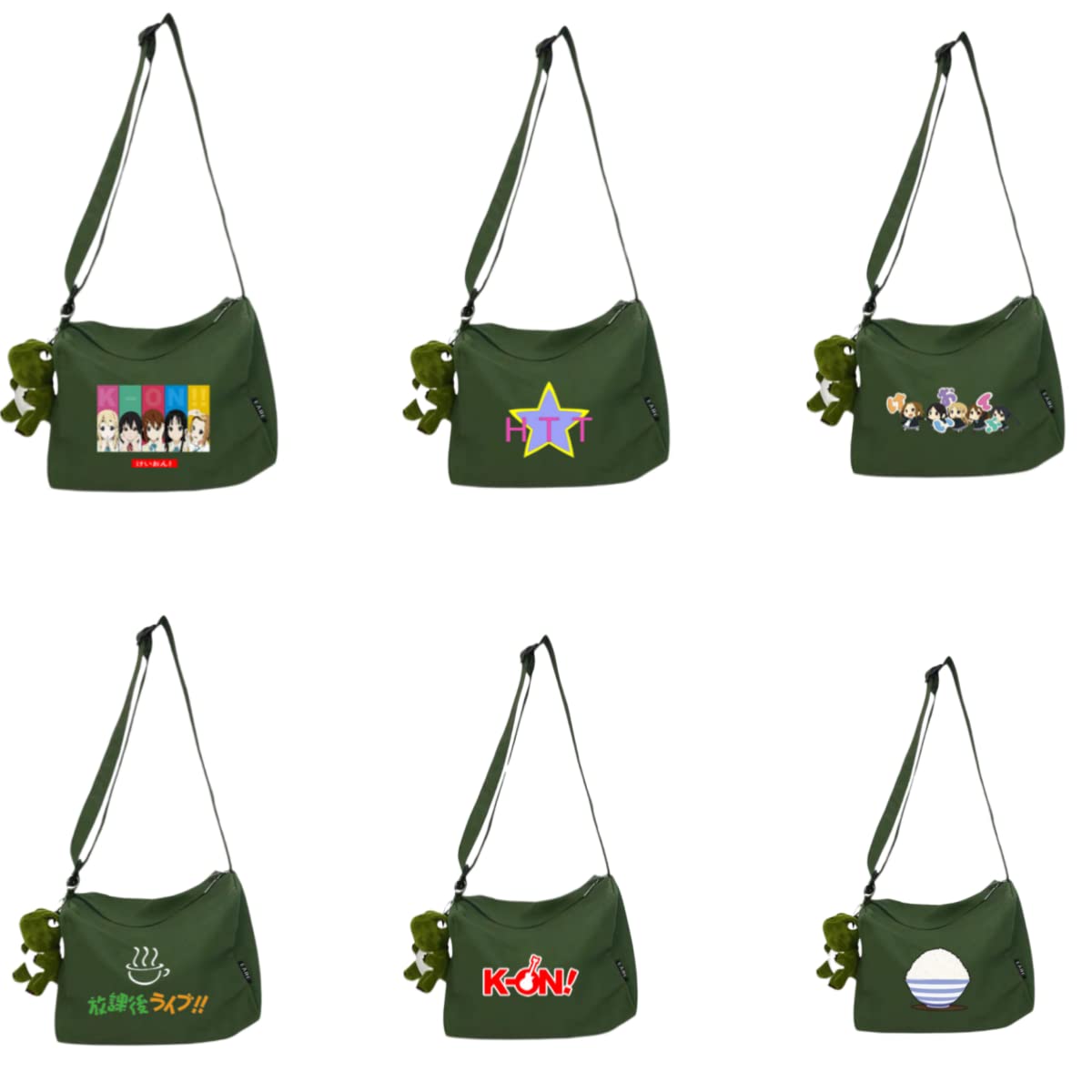 Amazon.co.jp: けいおん！ショルダーバッグ キャンバス 中野梓 秋山澪 