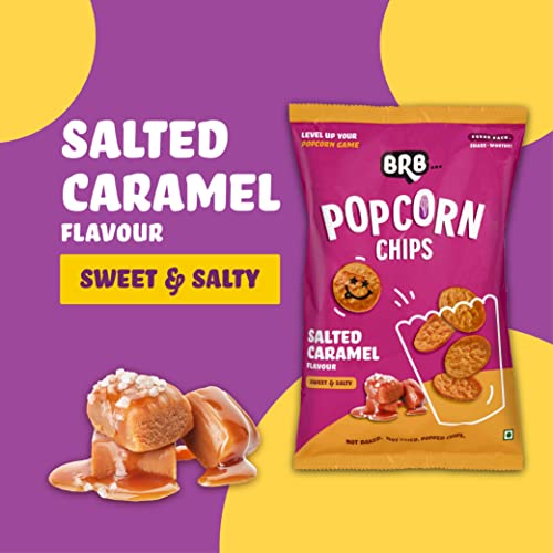 Image of BRB Popcorn Chips | Popcorn Upgraded | 5 Packs X 48 Grams | Salted Caramel Flavour