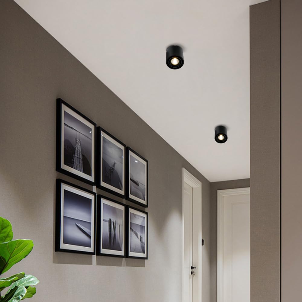 Reflektor Sufitowy Led, Cylindryczny, Sufitowy, Punktowy, Nowoczesny, Punktowy, Sufitowy, Punktowy, Oświetlenie Akcentowe, Aluminiowe Reflektory Do Salonu, Kuchni, Koryta（K4000K）