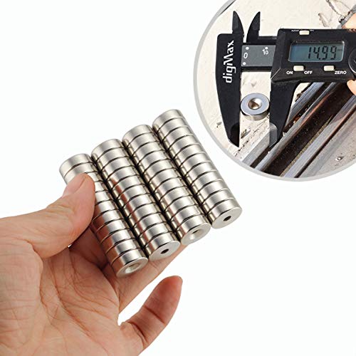 Image of 10 Pieces 15x5mm with 5mm Countersunk Hole Magnet Multi-Use Refrigerator Magnets for Refrigerator Craft Project