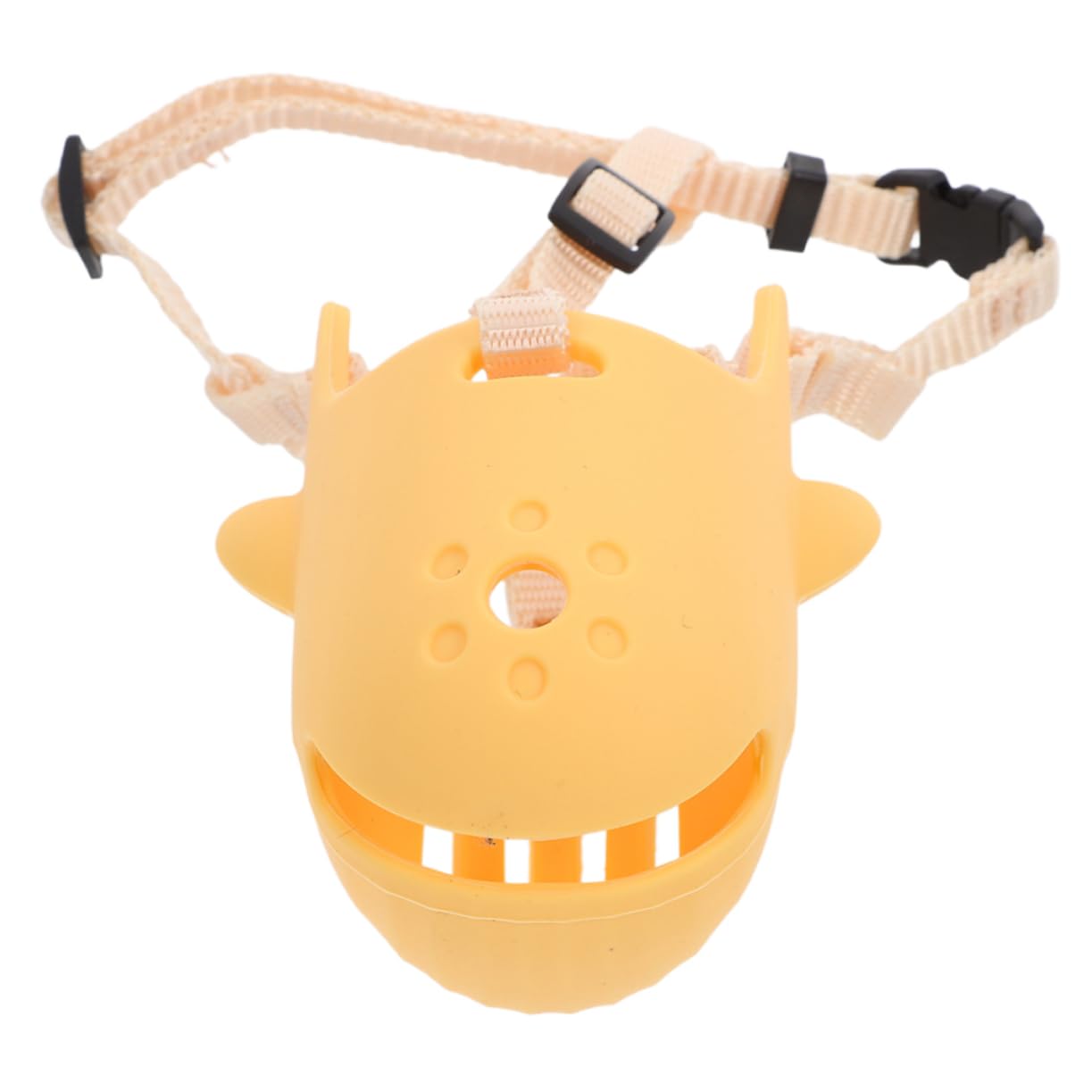 TOYANDONA Pet Muzzle Face for Dogs Protector Muzzles Small Bark Muzzle for Dogs Adult Control Dachshund Chewing Mouthpiece Dog Muzzle Barking Groom Cover Biting Large Snout Pp Orange