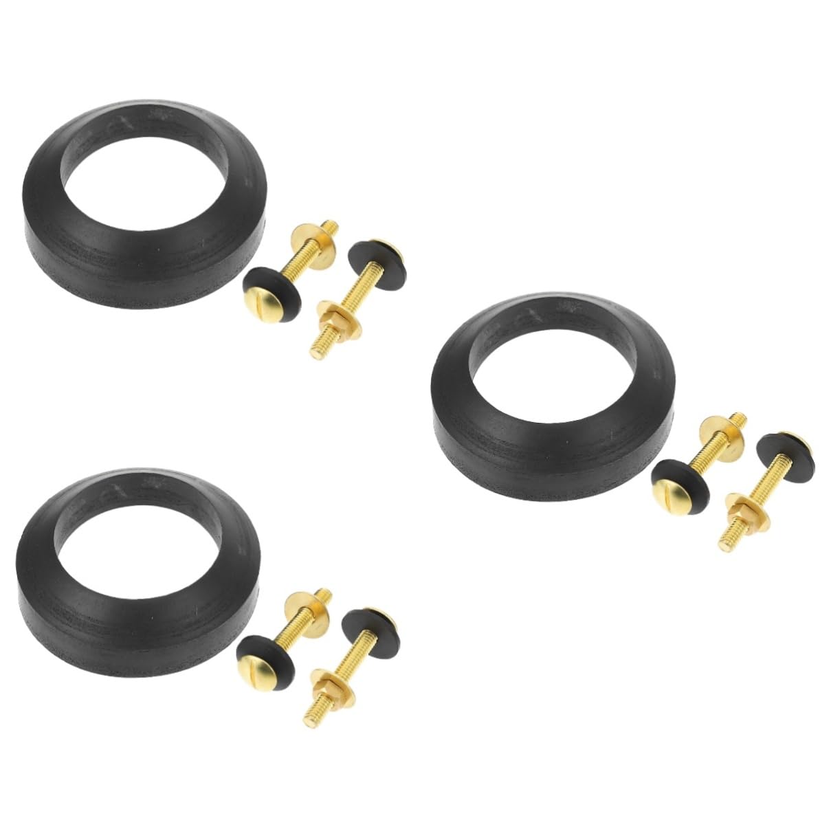 3 Set Home Closestool Ricambi Guarnizione Rubinetto A Sfera Per Cassetta Del Wc Adesivo Acqua Rotonda Kit Serbatoio Wc Raccordo Di Fissaggio Forniture Per Wc Per La Casa Parti Per