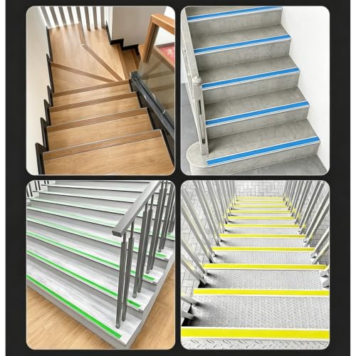 Tiras de 2 pulgadas para escaleras de exterior terrazas y zonas húmedas 7