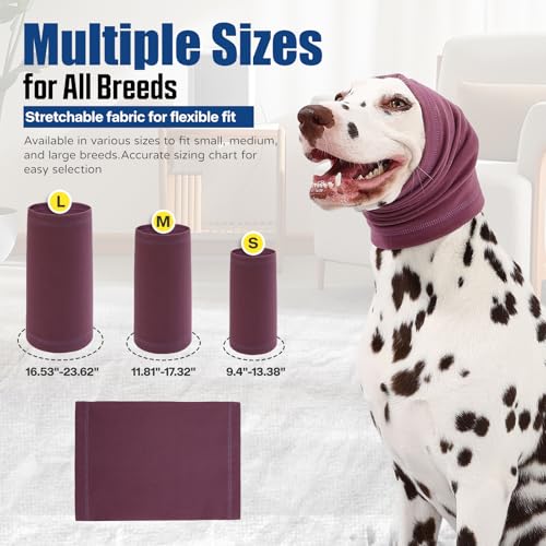 Image of Dog Calming Hoodie Quiet Head Cover Sleeves Anxiety Relief /Noise Protection - Grooming - Thunder - Fireworks