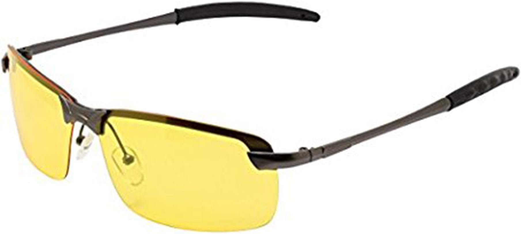 Night Vision View Square Rimless Glasses Metal Frame