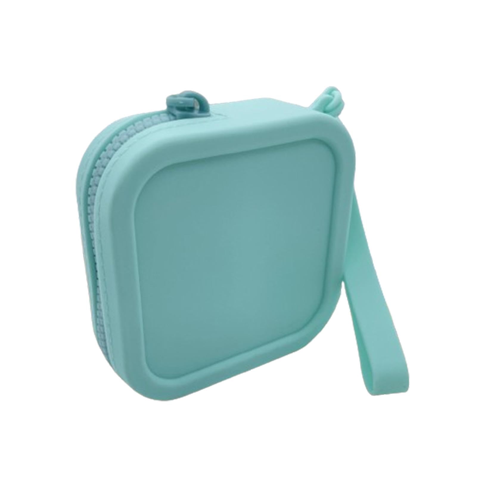 Monedero portátil, Monedero de Silicona, Monedero de Maquillaje, Cartera compacta con Cremallera, Cartera de tamaño de Viaje para Mujeres, niñas, Adolescentes, Accesorios de Maquillaje para